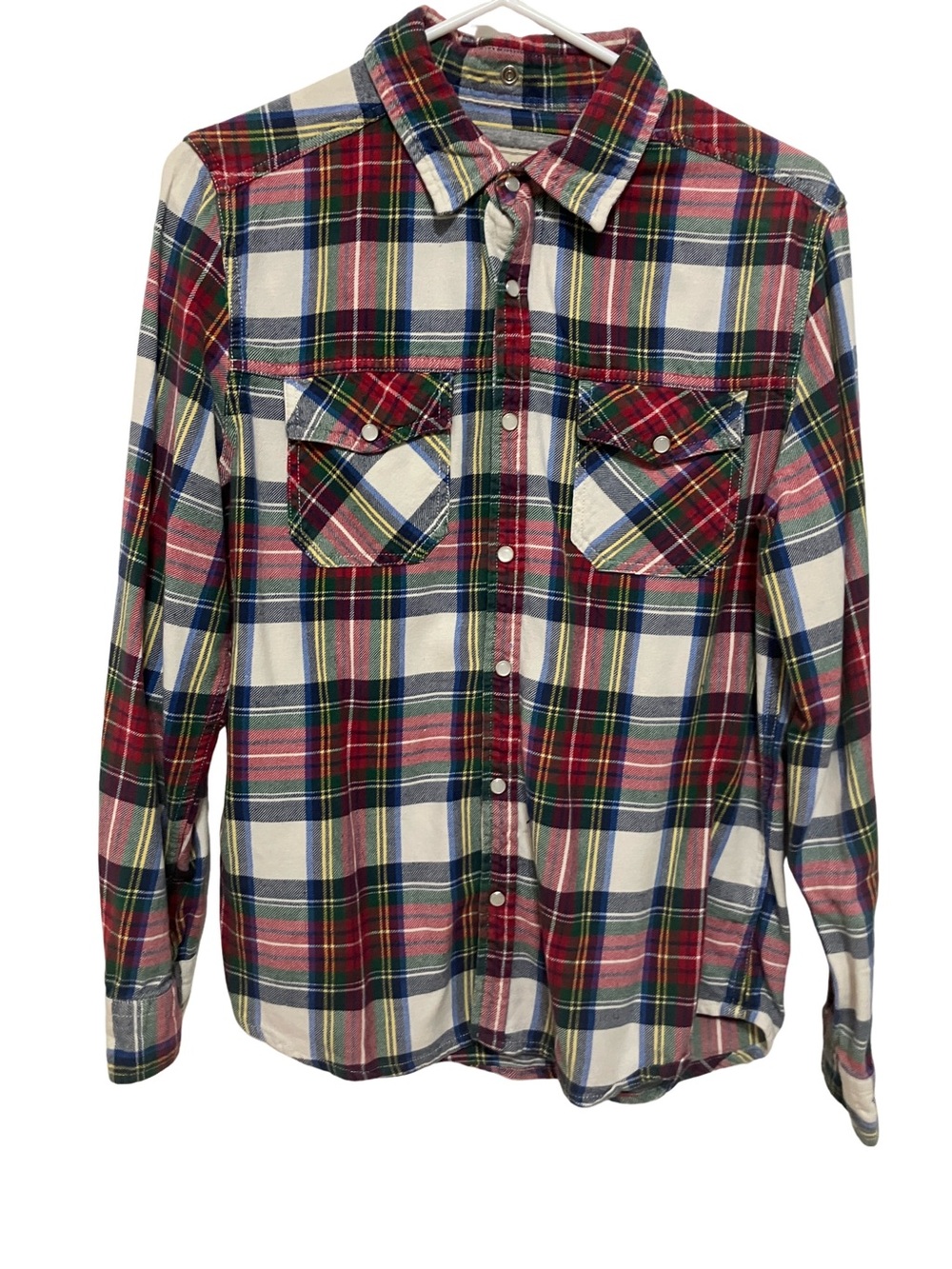 Heritage 1981 Plaid Button-Up Shirt - Red, White, Navy & Green